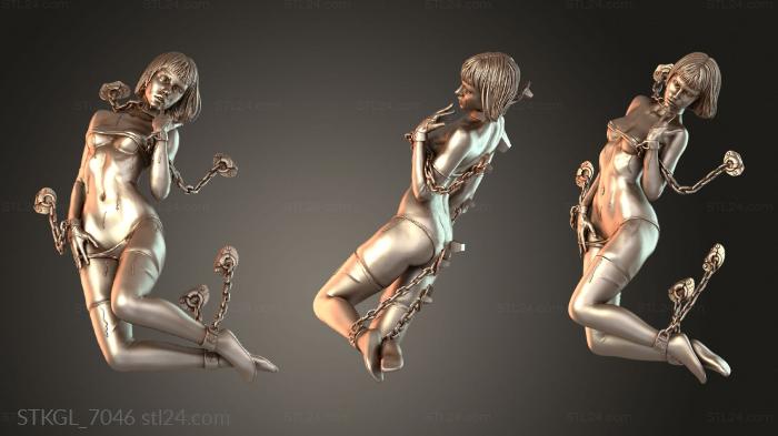 Статуэтки девушки (STKGL_7046) 3D модель для ЧПУ станка