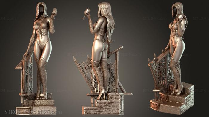 Статуэтки девушки (STKGL_7315) 3D модель для ЧПУ станка