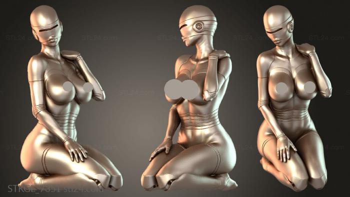 Статуэтки девушки (STKGL_7351) 3D модель для ЧПУ станка