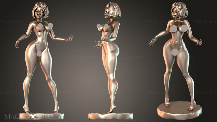 Статуэтки девушки (STKGL_7504) 3D модель для ЧПУ станка