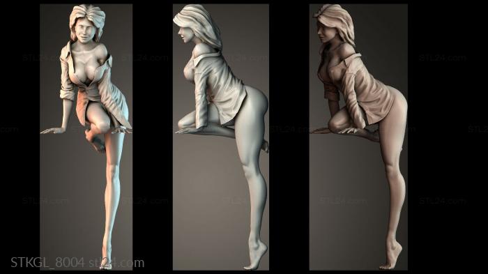 Women looking out the window 3d STL model