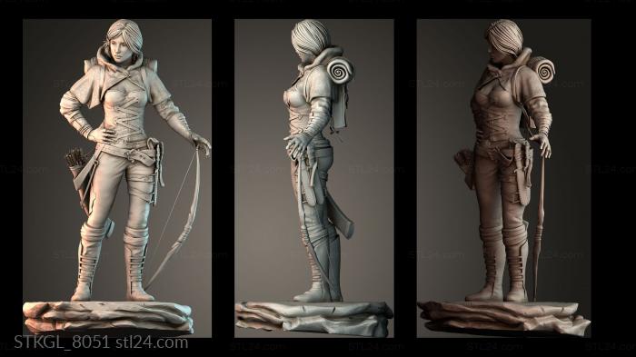 Figurines of girls (Woman Guild of Heroes, STKGL_8051) 3D models for cnc