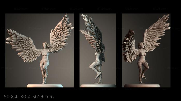Woman Harpy 3d STL model