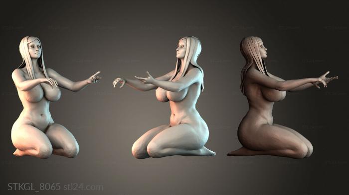 Sun Goddess Kneeling 3d STL model