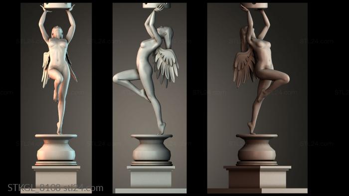 Miss Angel Ash Tray 3d STL model