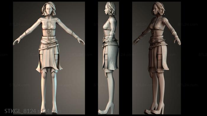 Woman scary witch 3d STL model