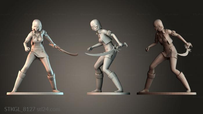 Women stabby 3d STL model