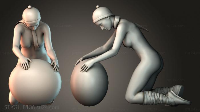 Snow Woman 3d STL model