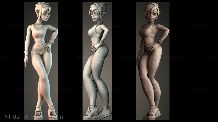 Fit Girl 3d STL model