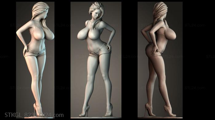 Woman in shorts remix