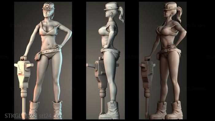 Woman Worker 3d STL model