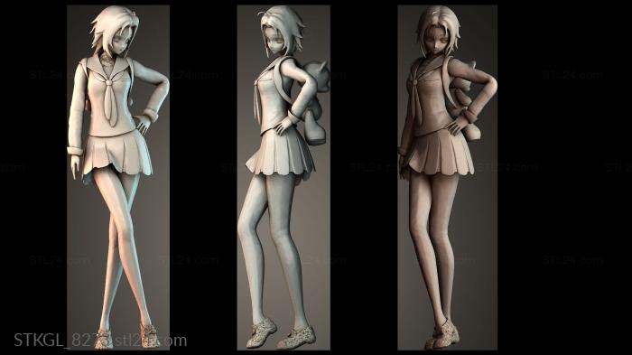 Miss Haru from soulworker 3d STL model