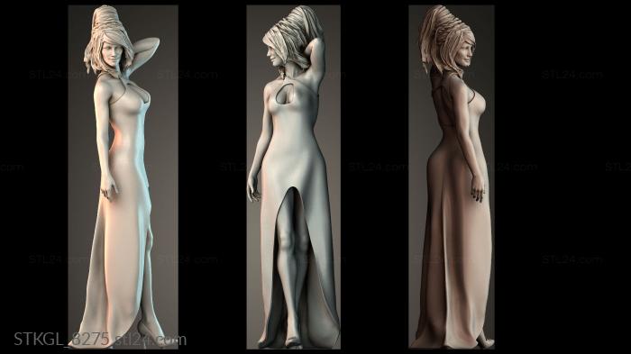 Well dressed girl 3d STL model