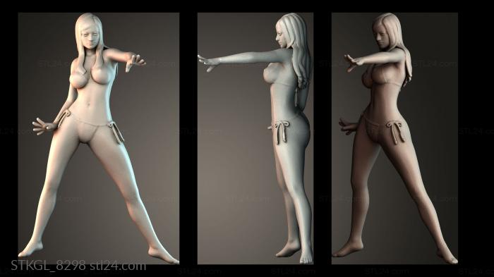 Figurines of girls (Women dance, STKGL_8298) 3D models for cnc