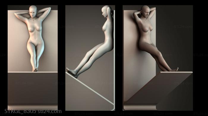 Abstract Human Figure 3d STL model