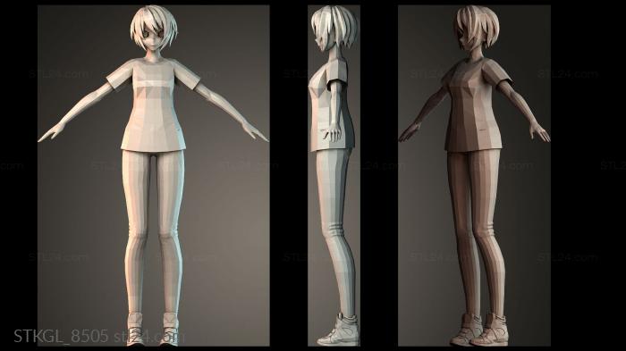 City girl 3d STL model