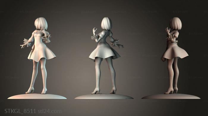 Miss Yorha 2B 3d STL model