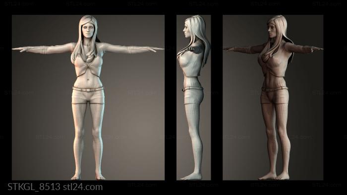 College girl 3d STL model