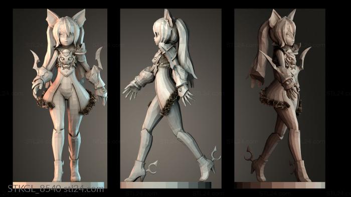 Статуэтки девушки (Miss Tera elin, STKGL_8540) 3D модель для ЧПУ станка