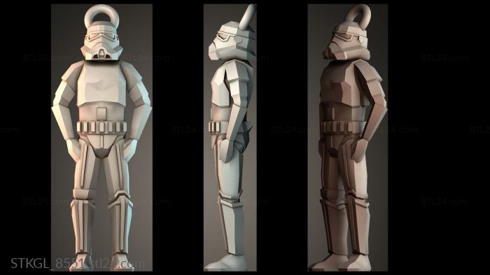 Stylized Stormtrooper Figure