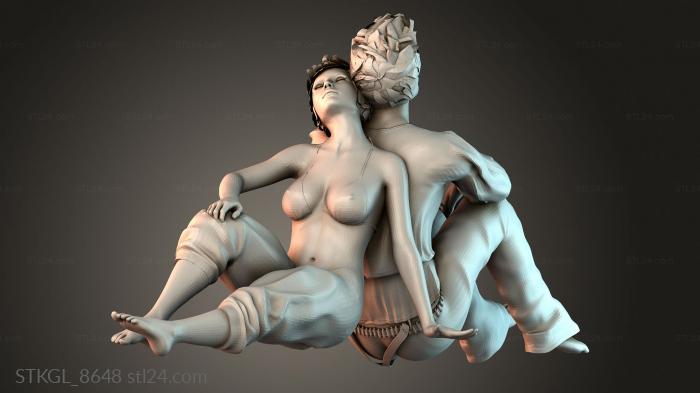 Dreaming couple - man and woman