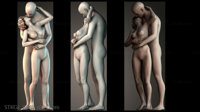 Couple kissing - man and women