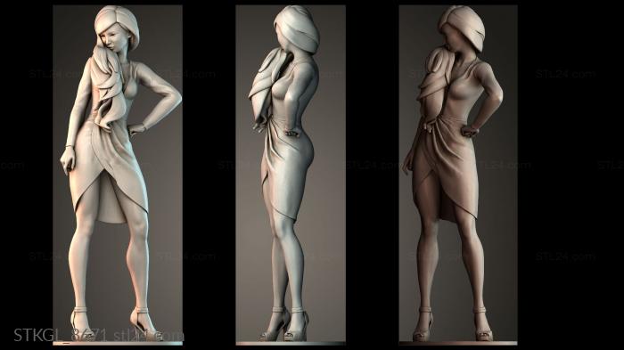 Женщина с длинными волосами