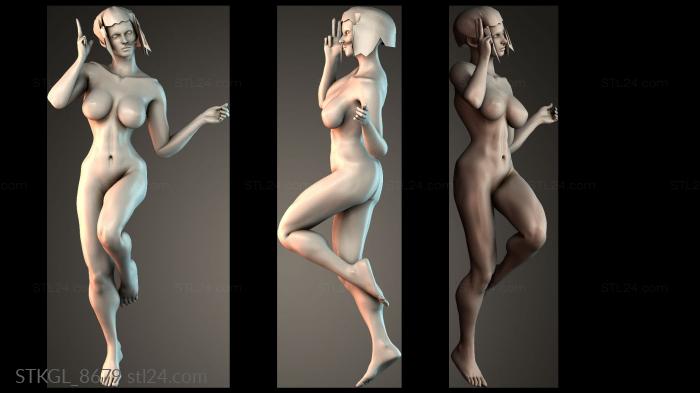 Dancing woman 3d STL model