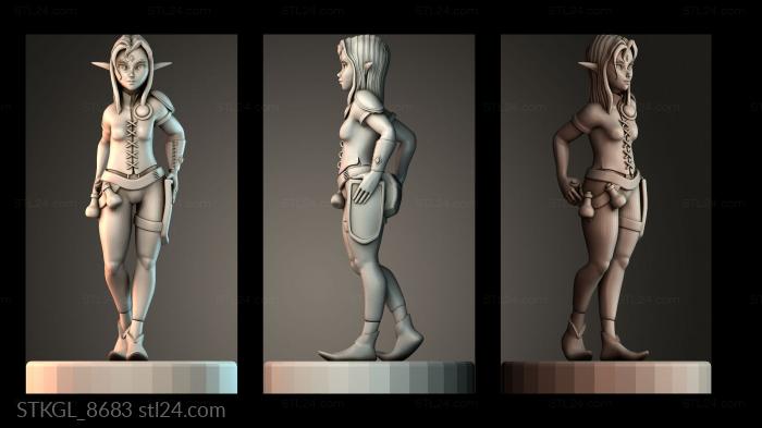 Miss Druid 3d STL model