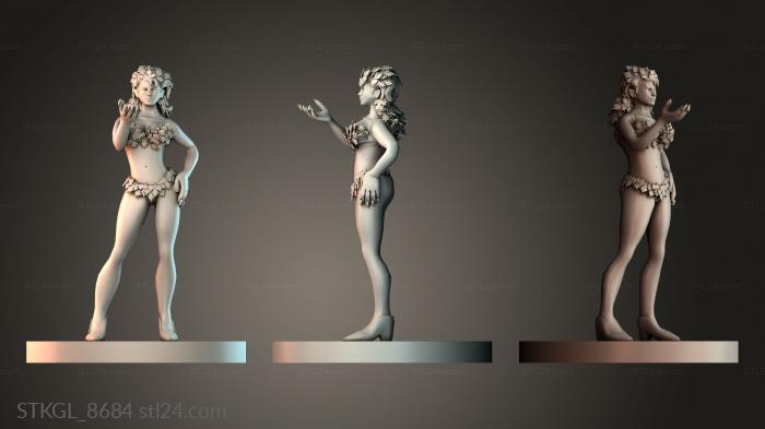 Miss Dryad - Spicy leaf women 3d STL model