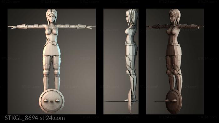 Medieval character 3d STL model