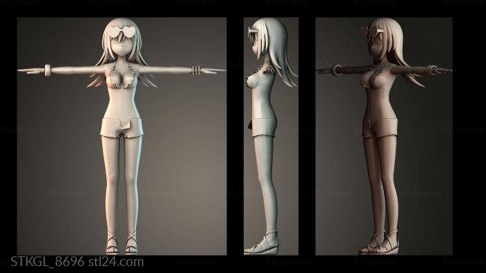 Miss Miharu hirano 3d STL model