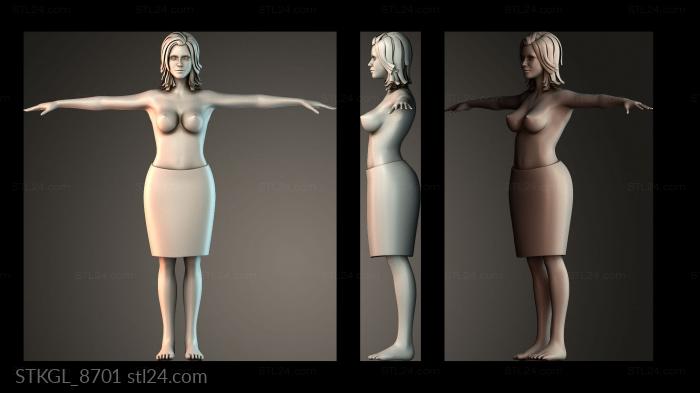 Wild woman 3d STL model