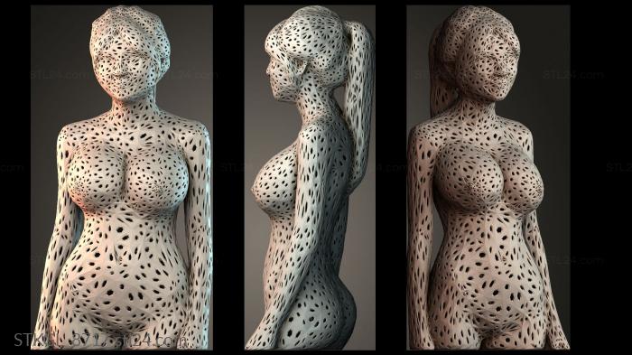 Women wire frame 3d STL model
