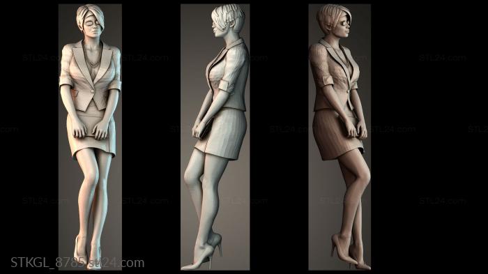 Female accountant 3d STL model