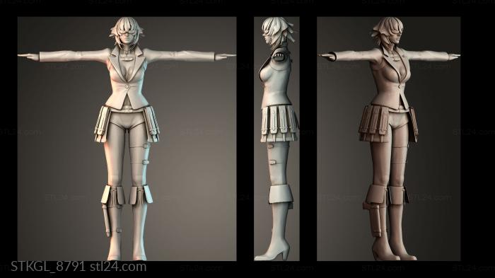 Figurines of girls (Spy Women, STKGL_8791) 3D models for cnc