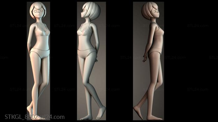 Girl base 3d STL model