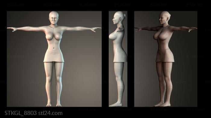 Mature woman 3d STL model