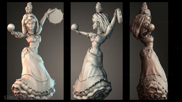 The witch is dancing - women 3d STL model