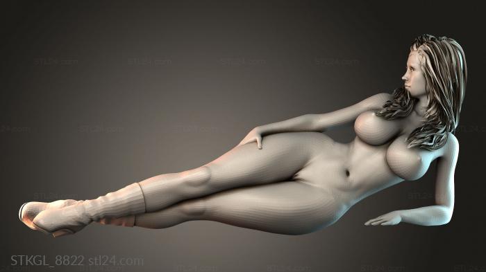 Women - lay aside 3d STL model