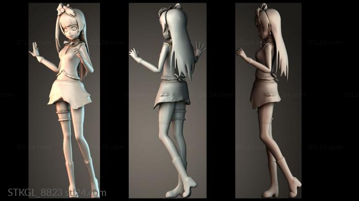 Street girl 3d STL model