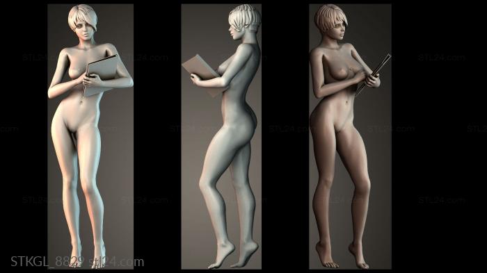 Female accountant 3d STL model
