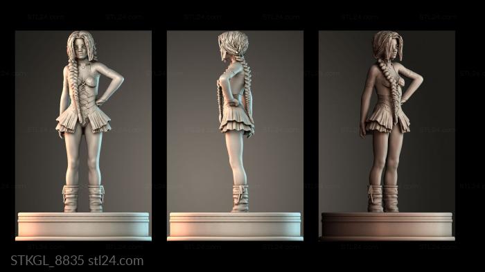 Girl 3d STL model