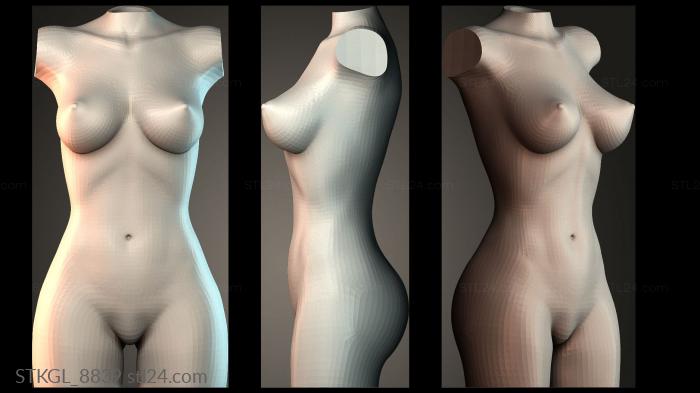 Female body 3d STL model