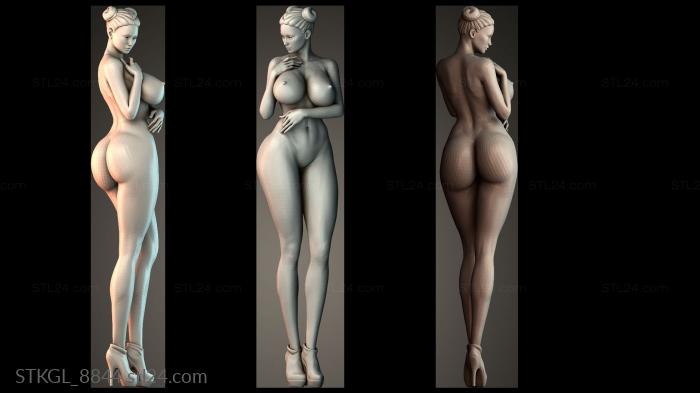 Fantasy warrior - women 3d STL model
