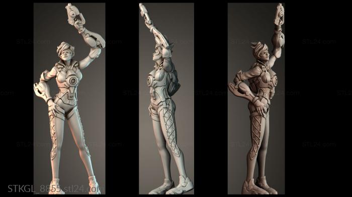 Miss Tracer - game 3d STL model