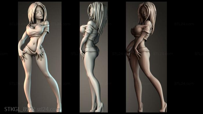 Toon Girl 3d STL model