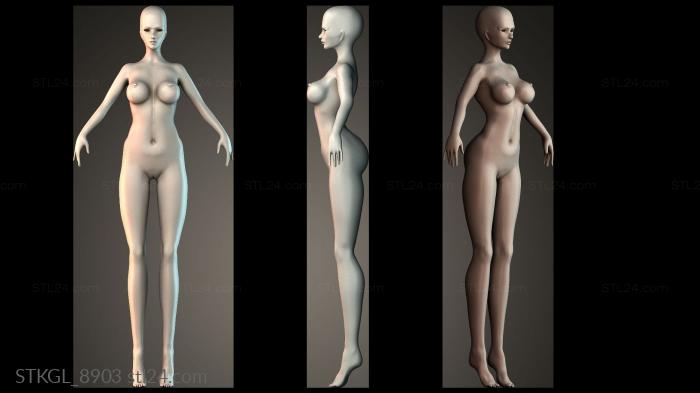 Woman 3d STL model