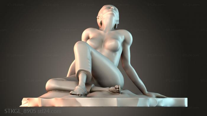 Women on beach 3d STL model