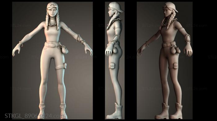 Fortnite aura - women 3d STL model
